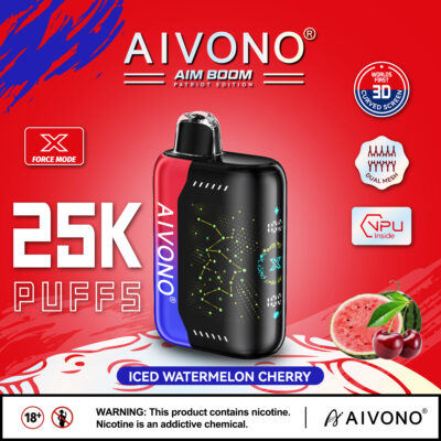 AIM Boom 25000 Puffs Disposable Vape – 28ml, 650mAh Rechargeable, 1.0Ω Dual Mesh Coil, Type-C Charging, LED Display1