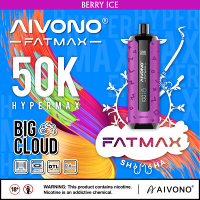 AIM Fatmax 50000 Puffs Disposable Vape – Rechargeable, Mesh Coil, Type-C, LED Display1