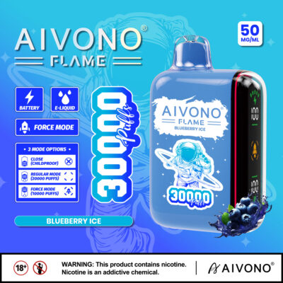 AIM Flame 30000 Puffs Disposable Vape – 25ml, 650mAh Rechargeable, 1.2Ω Dual Mesh Coil, Type-C, LED Display
