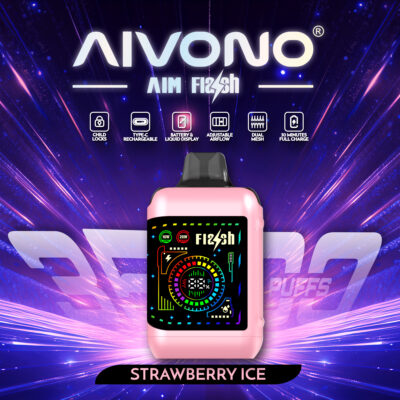 AIM Flash 35000 Puffs Disposable Vape – 28ml E-liquid, 650mAh Rechargeable, Dual Mesh 1.0Ω, Type-C, LED Display1