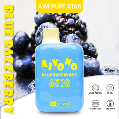AIM Puff Star 6500 Puffs Disposable Vape – 13ml, 650mAh Rechargeable, 1.2Ω Mesh Coil, Type-C Charging