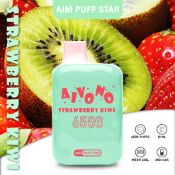 AIM Puff Star 6500 Puffs Disposable Vape – 13ml, 650mAh Rechargeable, 1.2Ω Mesh Coil, Type-C Charging