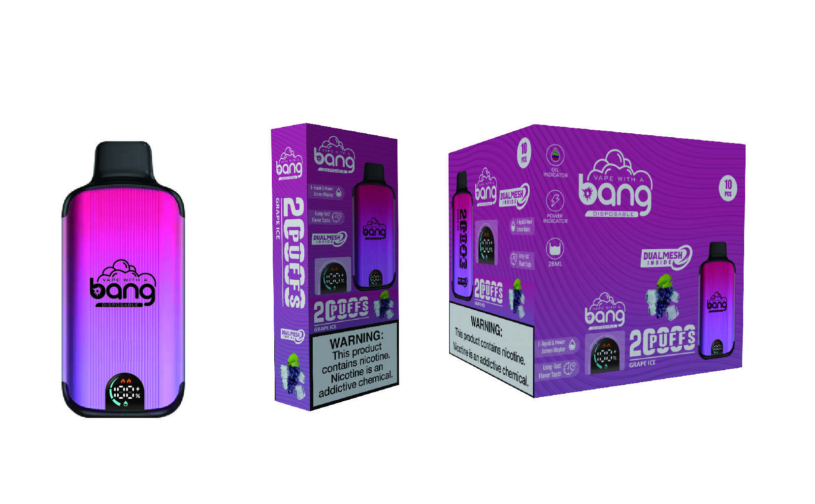 BANG 20000 Disposable Vape Buy | 20000 Puffs, Type-C, Rechargeable, Dual Mesh Coil1