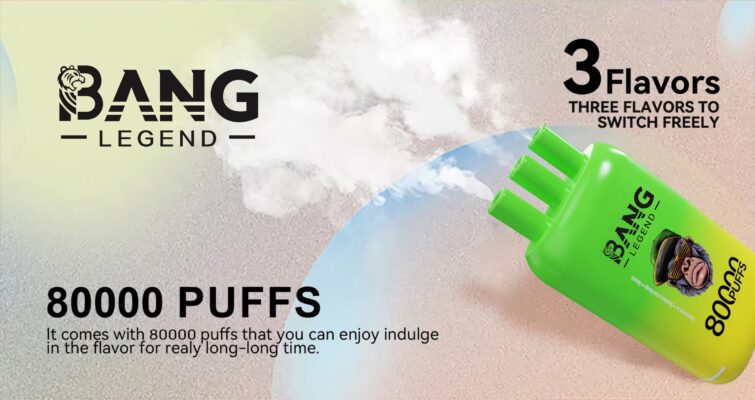 BANG 80000 Puffs Disposable Vape – 550mAh, Type-C Rechargeable, 6 Flavors, Compact Size1