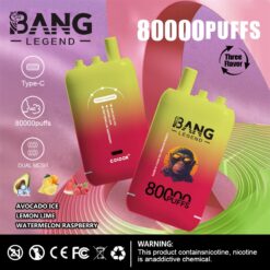 BANG 80000 Puffs Disposable Vape – 550mAh, Type-C Rechargeable, 6 Flavors, Compact Size1