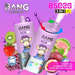 BANG 85000 Puffs Disposable Vape – 3-in-1 Adjustable Flavors, 850mAh, Type-C, Mesh Coil1