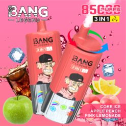 BANG 85000 Puffs Disposable Vape – 3-in-1 Adjustable Flavors, 850mAh, Type-C, Mesh Coil1