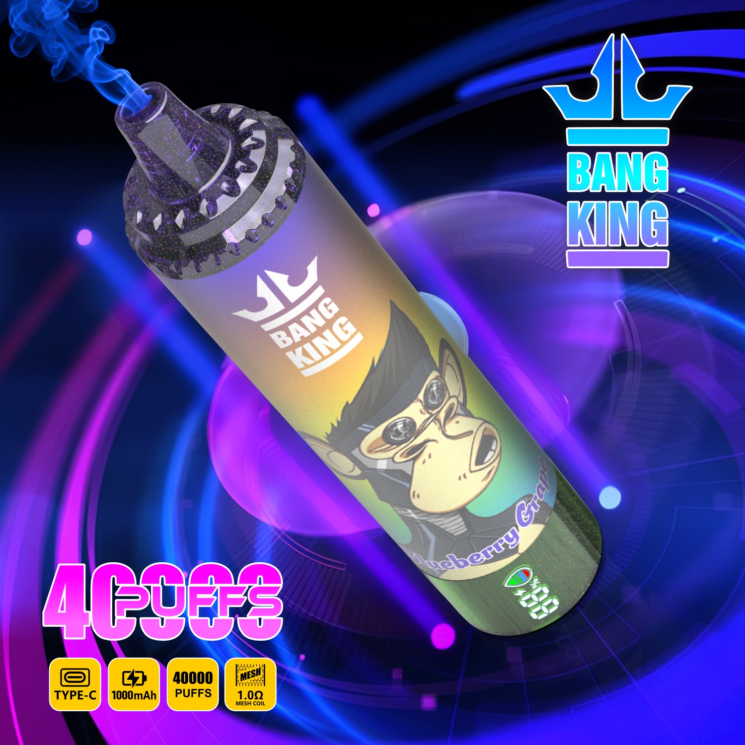 BANG B40 40000 Puffs Disposable Vape – 12 Flavors, 25ml, Compact & Rechargeable1
