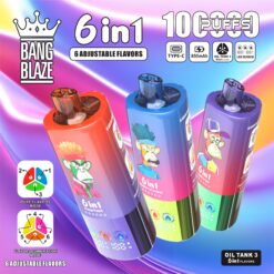 BANG BLAZE 100000 Puffs Disposable Vape – 10 Flavors in One, 850mAh, Type-C, Mesh Coil1