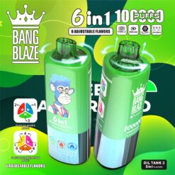 BANG BLAZE 100000 Puffs Disposable Vape – 10 Flavors in One, 850mAh, Type-C, Mesh Coil1