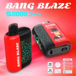 BANG BLAZE 50000 Puffs Disposable Vape – 550mAh, Type-C Charging, 12 Flavors, Compact & Bold1