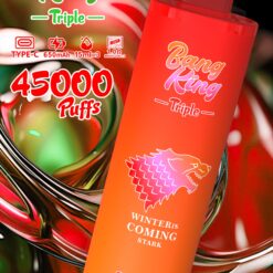 BANG KING 45000 Puffs Disposable Vape – 2x15ml Dual Tank, Rechargeable, 650mAh, 10 Flavors