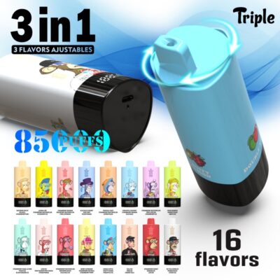 BANG KING 85000 Puffs Disposable Vape – 3-in-1, 63ml, Type-C, Mesh Coil, 600mAh Battery1