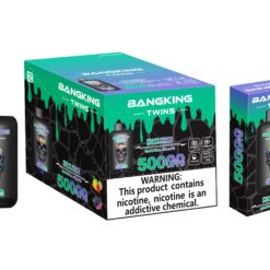 BANG KING TWINS 50000 Puffs Vape – Dual Mesh Coil, Type-C, 12 Flavors, 650mAh Battery1