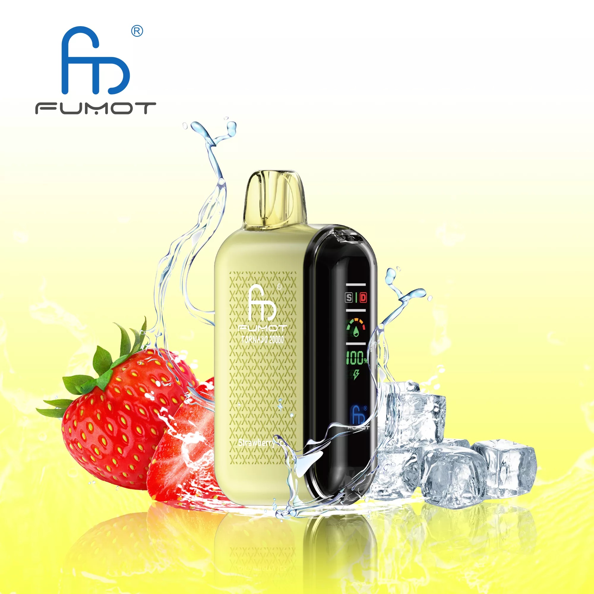 FUMOT TORNADO 20000 Puffs Disposable Vape – 20ml, 850mAh Rechargeable, Type-C, Dual Mesh, Display, 39 Flavors1