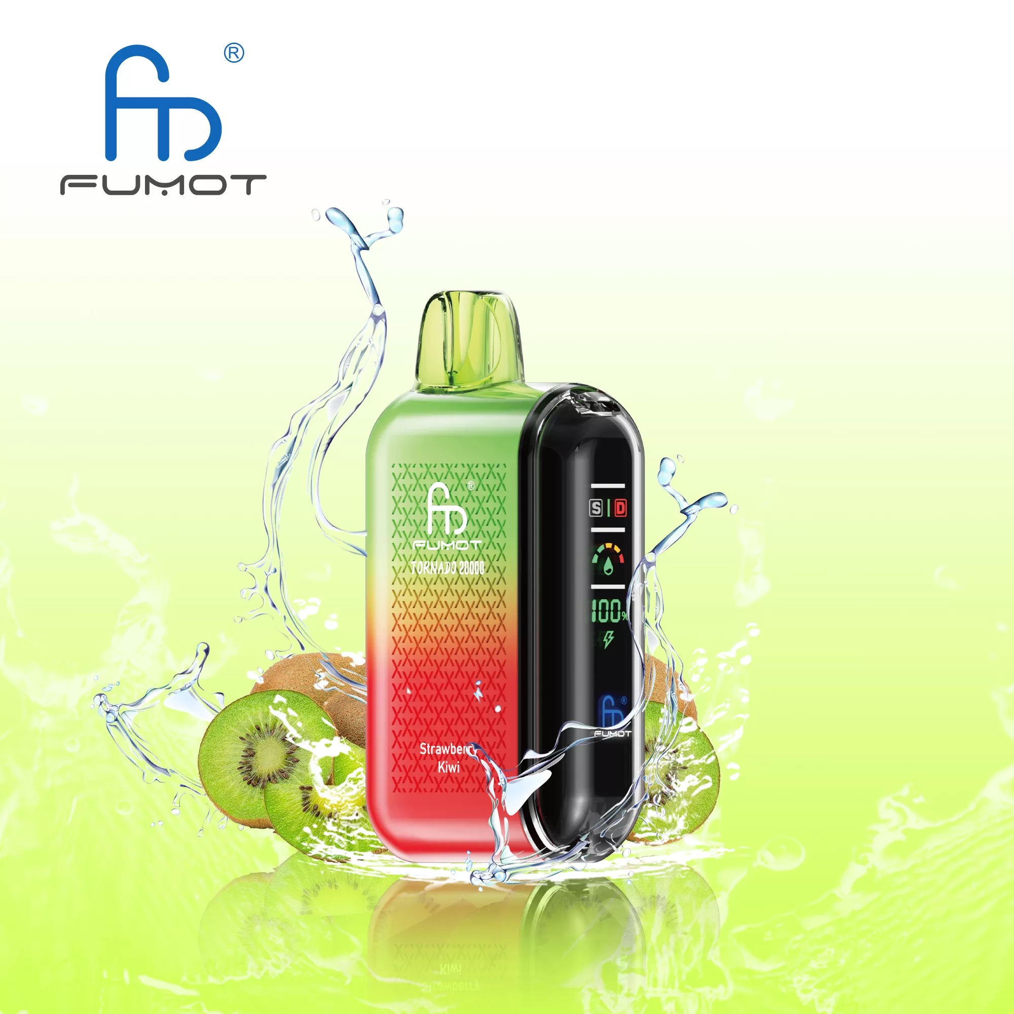 FUMOT TORNADO 20000 Puffs Disposable Vape – 20ml, 850mAh Rechargeable, Type-C, Dual Mesh, Display, 39 Flavors1