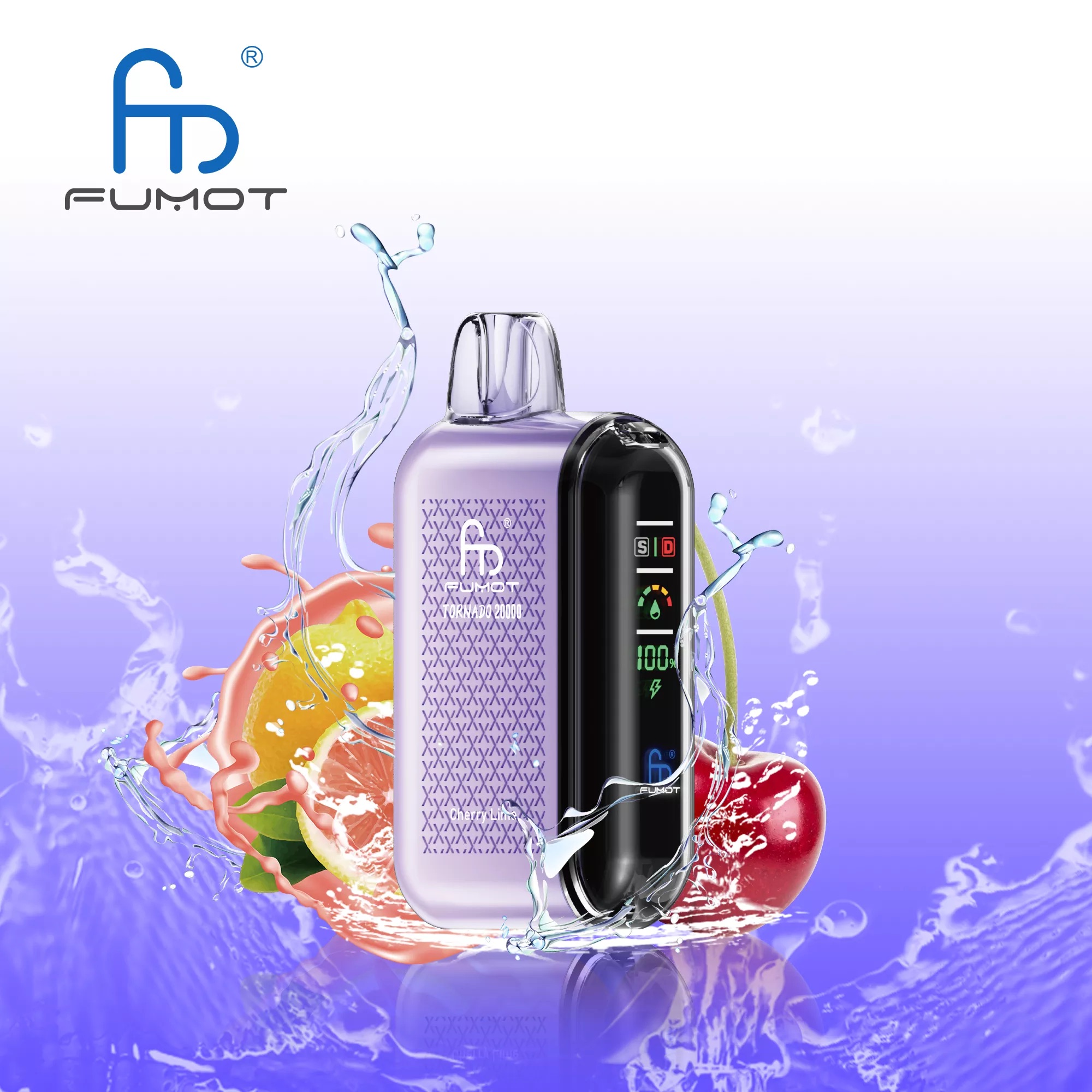 FUMOT TORNADO 20000 Puffs Disposable Vape – 20ml, 850mAh Rechargeable, Type-C, Dual Mesh, Display, 39 Flavors1