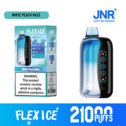 JNR Flex Ice 21000 Puffs Disposable Vape – 26ml, 1000mAh Rechargeable, Touch Screen, Adjustable Airflow & Ice, 1.2Ω Dual Mesh Coil, Type-C Charging