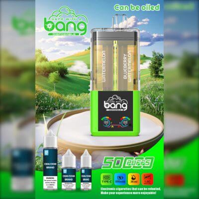 BANG B50K 50000 Puffs Disposable Vape – 36mL, 650mAh, Type-C Rechargeable, Mesh Coil 1.0Ω