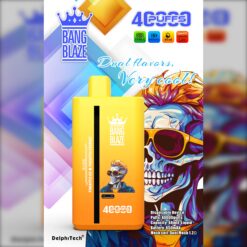 BANGBLAZE 40000 Puffs Disposable Vape BK40S – 40mL, 650mAh, 1.2Ω Mesh Coil, Type-C Rechargeable