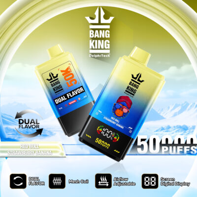 BANGKING BK50 50000 Puffs Disposable Vape – 17.5mL, 850mAh, 1.0Ω Mesh Coil, Type-C Rechargeable, Dual Flavor Switch