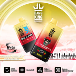 BANGKING BK50 50000 Puffs Disposable Vape – 17.5mL, 850mAh, 1.0Ω Mesh Coil, Type-C Rechargeable, Dual Flavor Switch