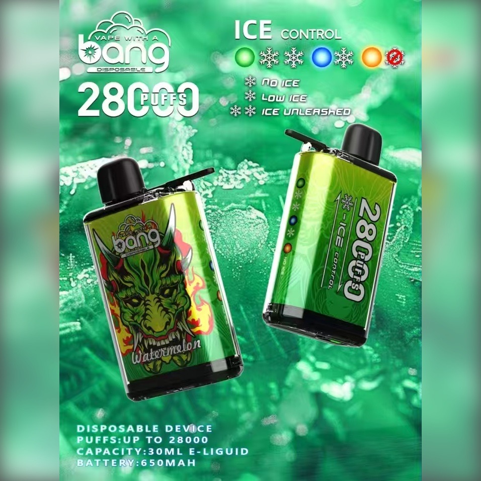 Bang 28000 Puffs Disposable Vape – ICE Control, 30ml, 650mAh, Rechargeable