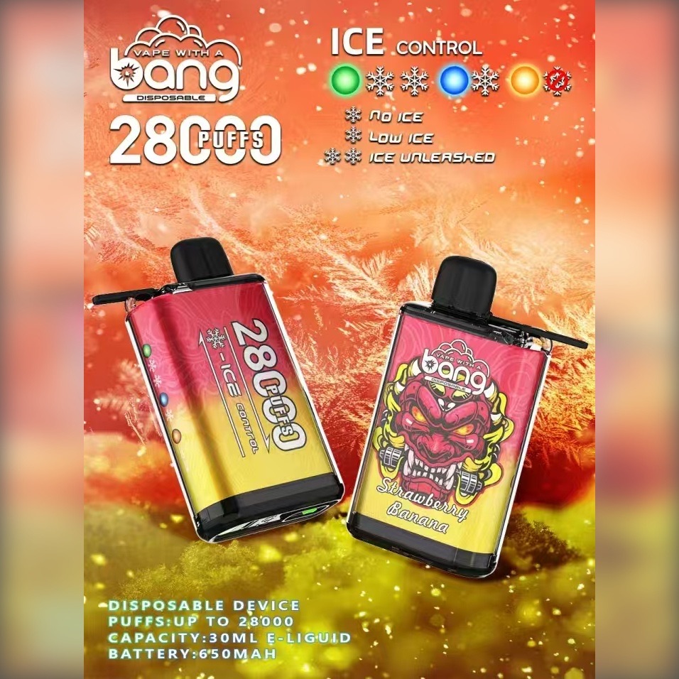 Bang 28000 Puffs Disposable Vape – ICE Control, 30ml, 650mAh, Rechargeable