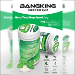 Bang King 4mg Nicotine Gum – 20 Chewing Pieces, Red Bull & Mint Flavors