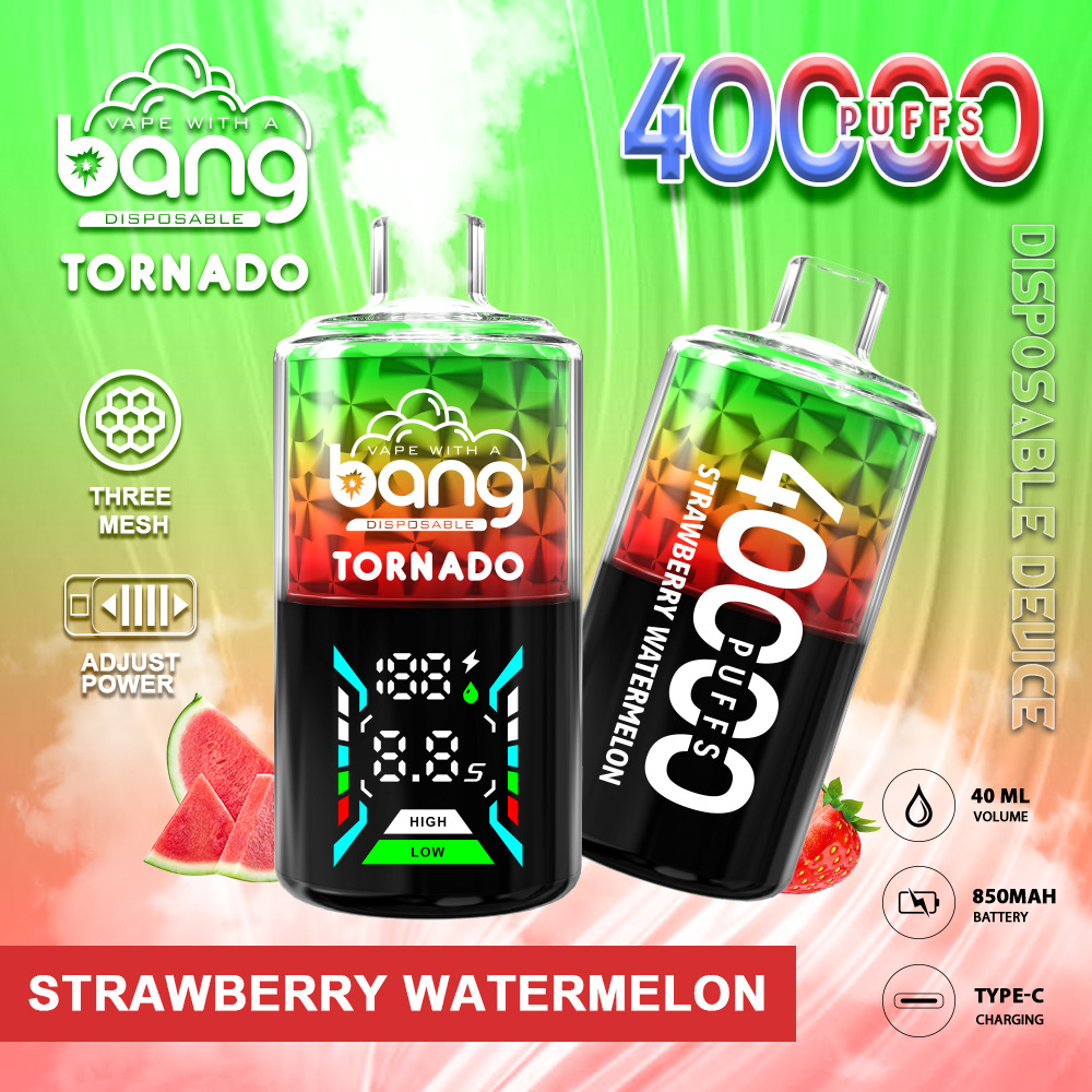 Bang Tornado 40000 Puffs Disposable Vape – 40ml, 850mAh, Type-C, Mesh Coil