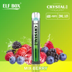 ELF BOX Crystal Bar 600 Puffs Disposable Vape – 2ml, 1.6Ω Coil, 500mAh, Lightweight Disposable Vape