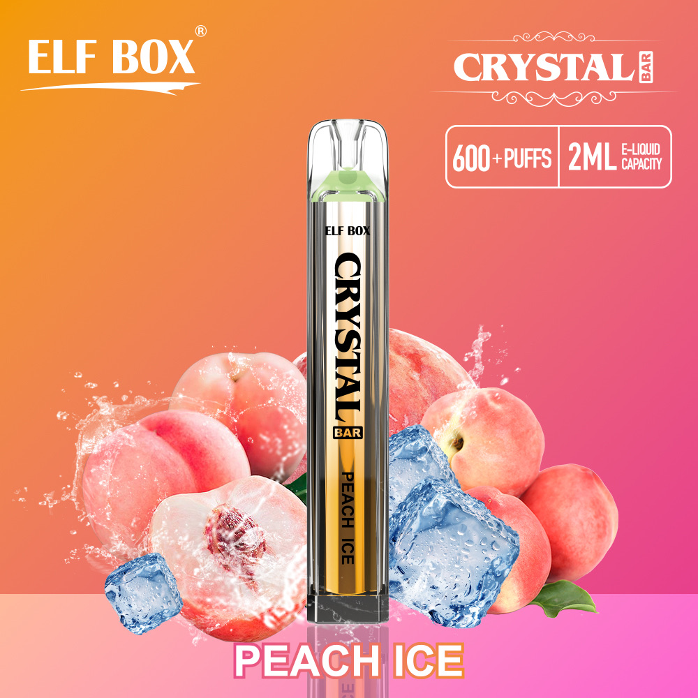 ELF BOX Crystal Bar 600 Puffs Disposable Vape – 2ml, 1.6Ω Coil, 500mAh, Lightweight Disposable Vape