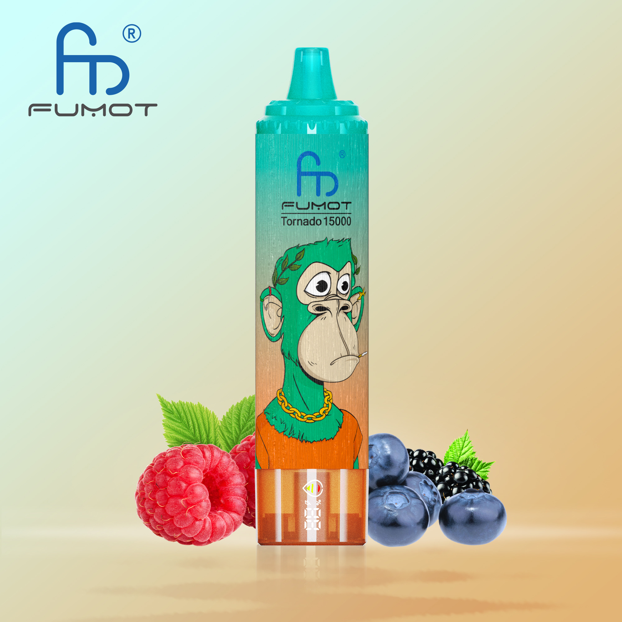 ELF-BOX Fumot Tornado 15000 Puffs Disposable Vape – RGB Design, Mesh Coil, Rechargeable