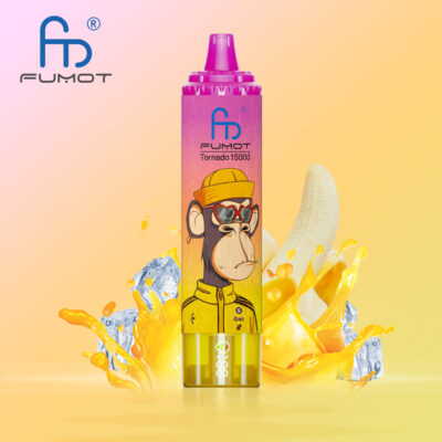 ELF-BOX Fumot Tornado 15000 Puffs Disposable Vape – RGB Design, Mesh Coil, Rechargeable