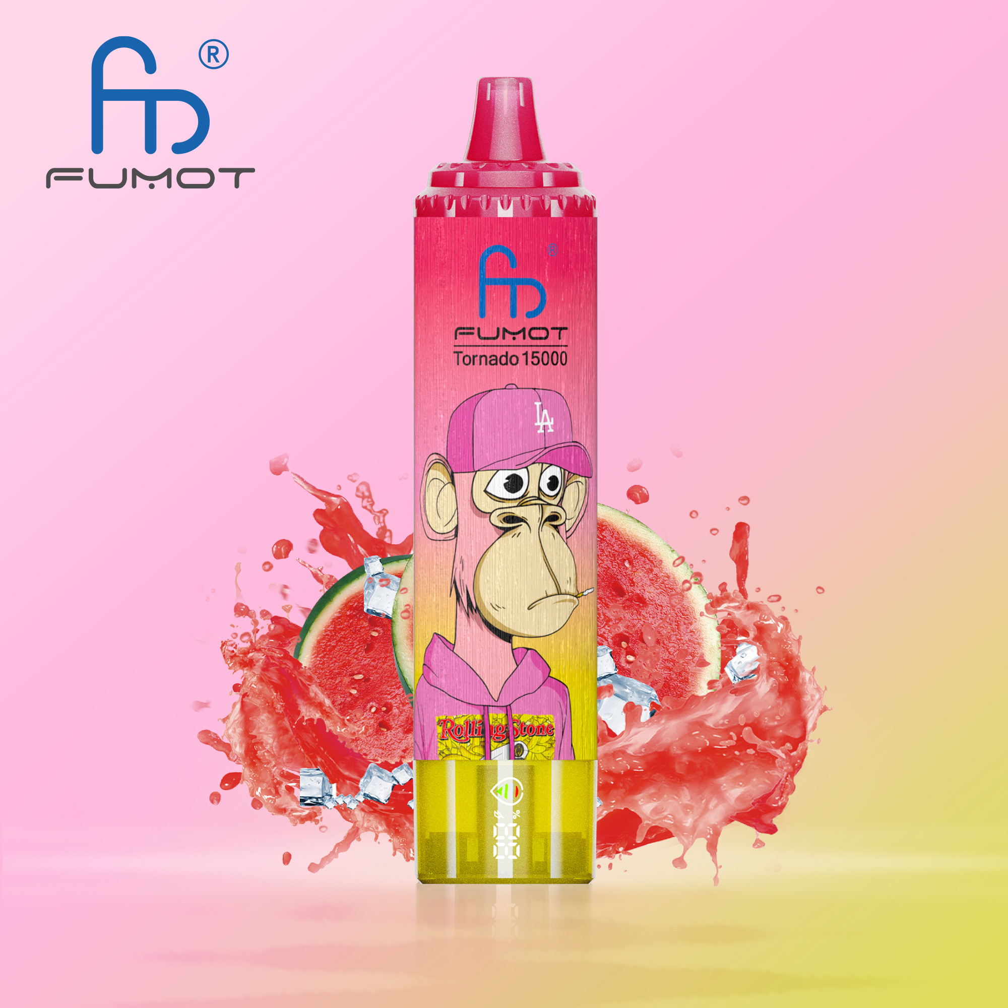 ELF-BOX Fumot Tornado 15000 Puffs Disposable Vape – RGB Design, Mesh Coil, Rechargeable