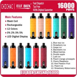 ELF BOX SHISHA 16000 Puffs Disposable Vape