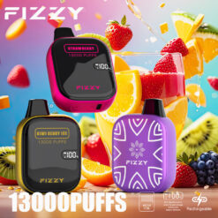 Fizzy Boom 13000 Puffs Disposable Vape – Mesh Coil, Rechargeable Type-C, LCD Screen