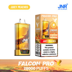 JNR Falcon Pro 28000 Puffs Disposable Vape – Rechargeable, Smart Screen, Dual Mesh Coil, Type-C Charging