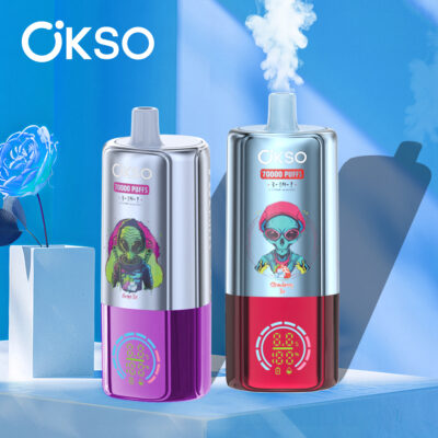 OKSO 3-in-1 70000 Puffs Disposable Vape – Triple Mesh Coil, 48ml E-Liquid, 650mAh Battery, Type-C Rechargeable, LED Display