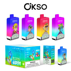 OKSO Double Flavor 60000 Puffs Disposable Vape – Dual 25ml Pods, Mesh Coil, LED Display