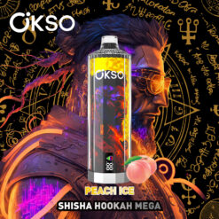 OKSO Shisha Hookah Mega 50000 Puffs Disposable Vape – Triple Mesh Coil, Adjustable Airflow, Type-C Rechargeable