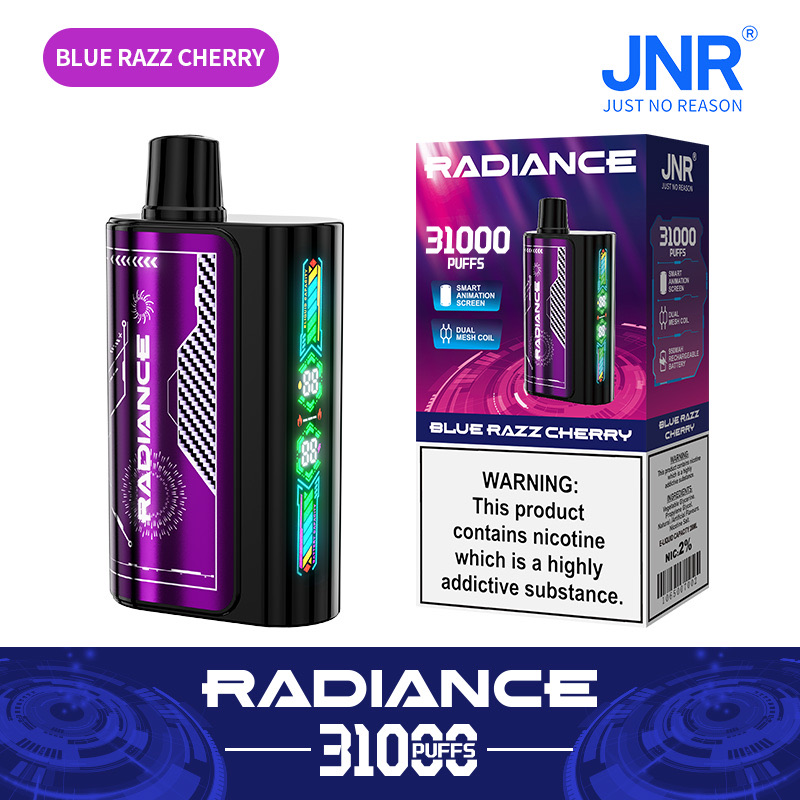 Radiance 31000 Puffs Disposable Vape – Dual Mesh Coil, 950mAh Rechargeable, Smart Animation Screen