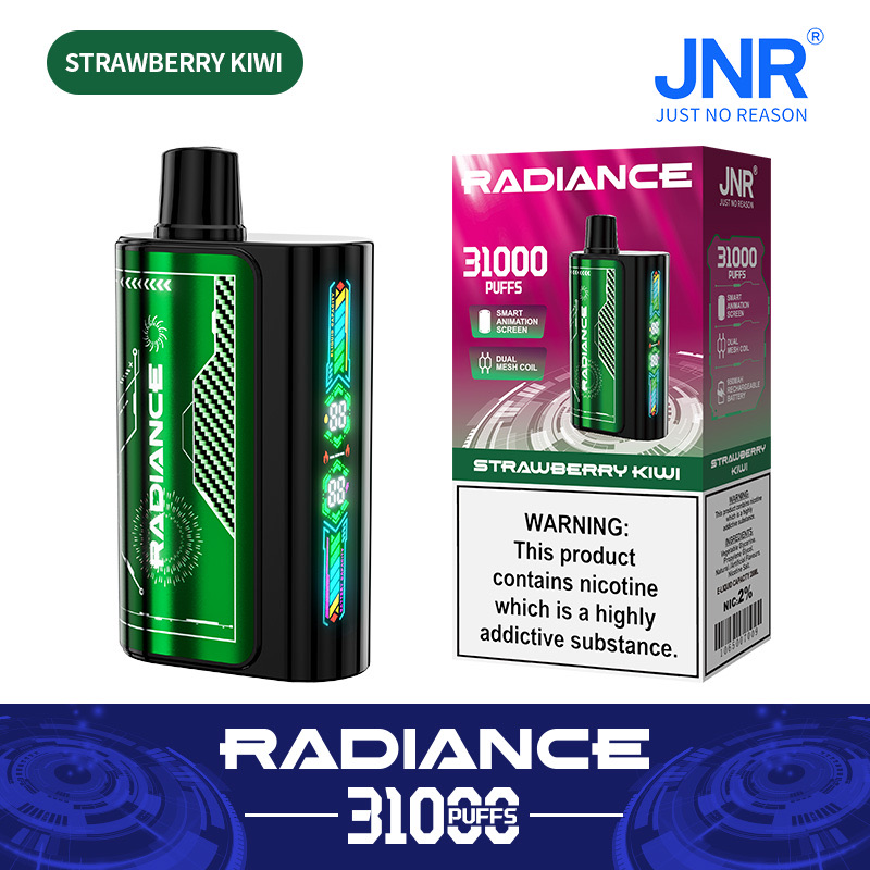 Radiance 31000 Puffs Disposable Vape – Dual Mesh Coil, 950mAh Rechargeable, Smart Animation Screen