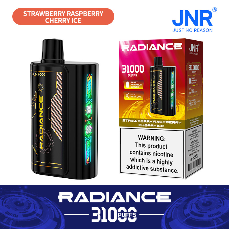Radiance 31000 Puffs Disposable Vape – Dual Mesh Coil, 950mAh Rechargeable, Smart Animation Screen