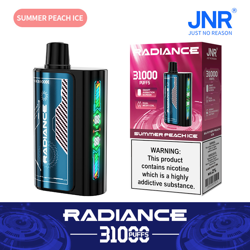 Radiance 31000 Puffs Disposable Vape – Dual Mesh Coil, 950mAh Rechargeable, Smart Animation Screen