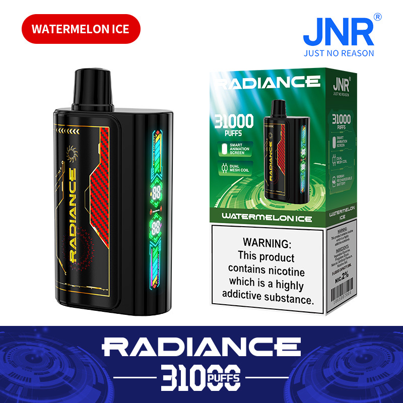 Radiance 31000 Puffs Disposable Vape – Dual Mesh Coil, 950mAh Rechargeable, Smart Animation Screen