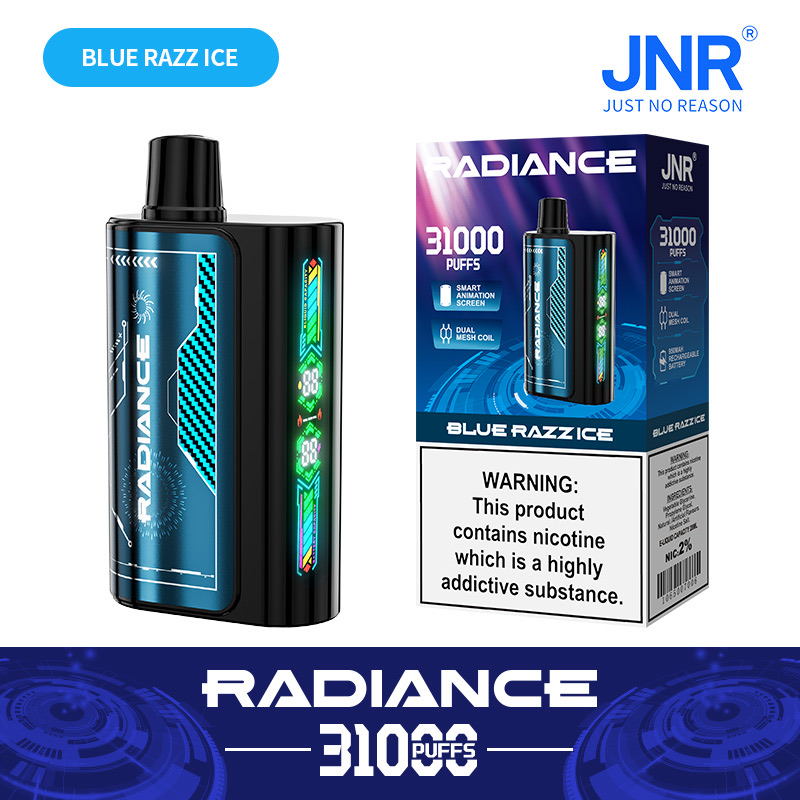 Radiance 31000 Puffs Disposable Vape – Dual Mesh Coil, 950mAh Rechargeable, Smart Animation Screen
