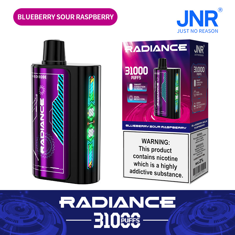 Radiance 31000 Puffs Disposable Vape – Dual Mesh Coil, 950mAh Rechargeable, Smart Animation Screen