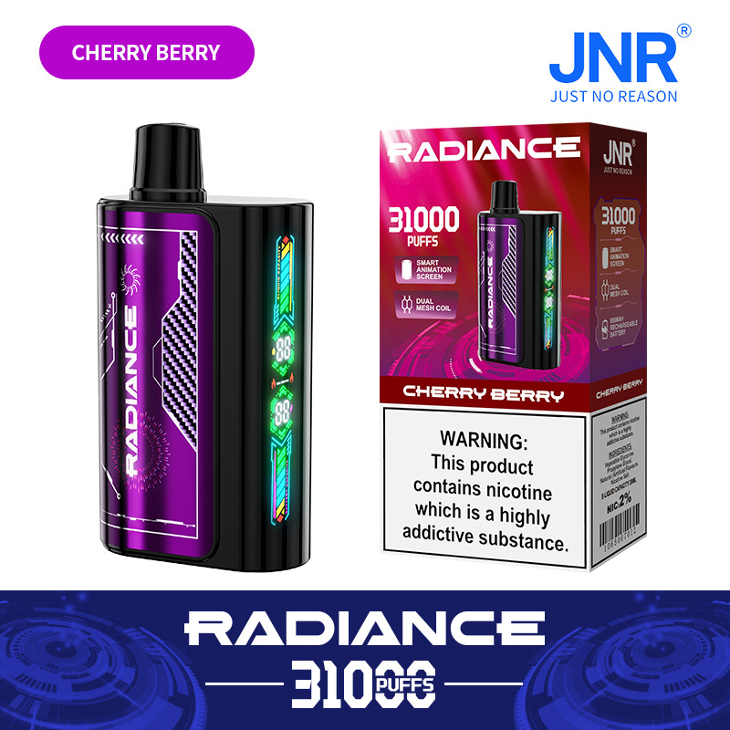 Radiance 31000 Puffs Disposable Vape – Dual Mesh Coil, 950mAh Rechargeable, Smart Animation Screen