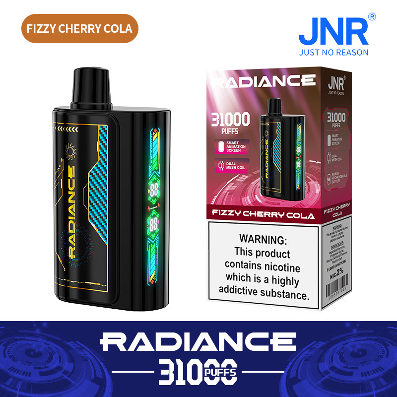 Radiance 31000 Puffs Disposable Vape – Dual Mesh Coil, 950mAh Rechargeable, Smart Animation Screen